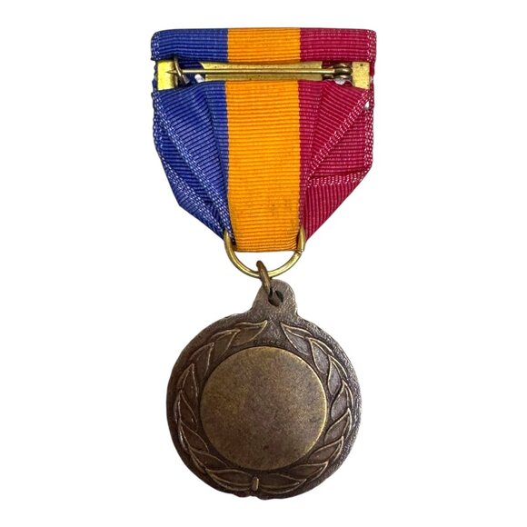 KNIGHTS OF PYTHIAS Vintage fraternal enamel FCB MEDALLION Watch Fob Ribbon - Picture 4 of 6